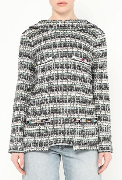 Chanel S/S 2017 Open-Back Tweed Tunic - 1