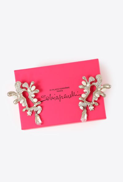 Schiaparelli 2025 Embellished Keyhole Earrings - 1