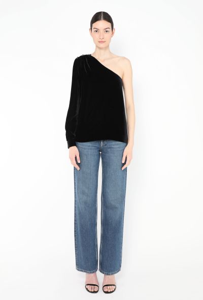 Chloé 2019 One-Shoulder Velvet Top - 2 Chloé 2019 One-Shoulder Velvet Top - 2