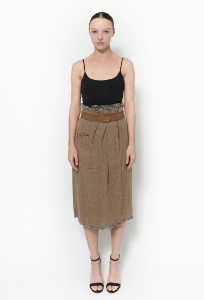                             S/S 2014 Woven Silk Skirt - 1