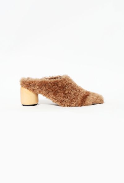 Jil Sander Pre-Fall 2022 Shearling Mules - 1