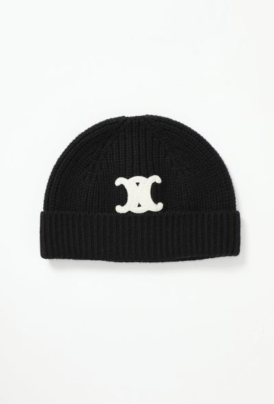 Céline 2021 Cashmere Triomphe Beanie - 1 Céline 2021 Cashmere Triomphe Beanie - 1
