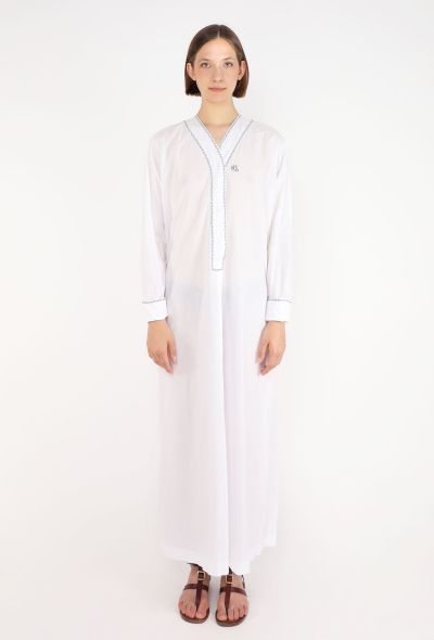 Embroidered Cotton Maxi Tunic - 1