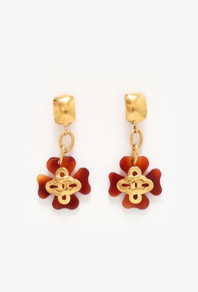 Chanel RARE 1995 Clover Drop Earrings - 1 Chanel RARE 1995 Clover Drop Earrings - 1