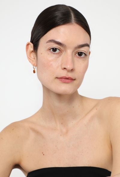 Modern Fine Jewelry 18k Yellow Gold & Madeira Citrine Earrings - 2 Modern Fine Jewelry 18k Yellow Gold & Madeira Citrine Earrings - 2