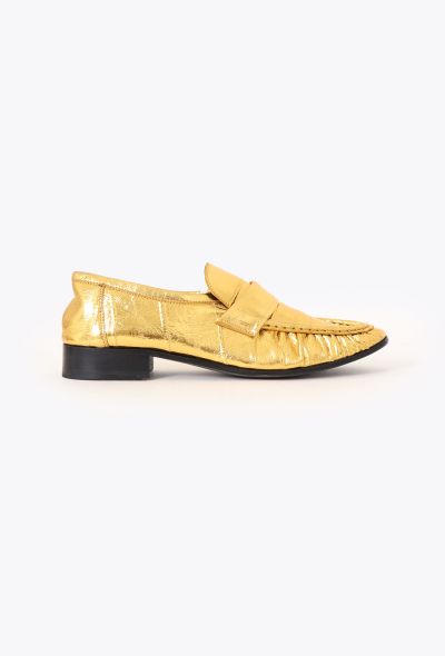 The Row Resort 2023 Metallic Soft Loafers - 1