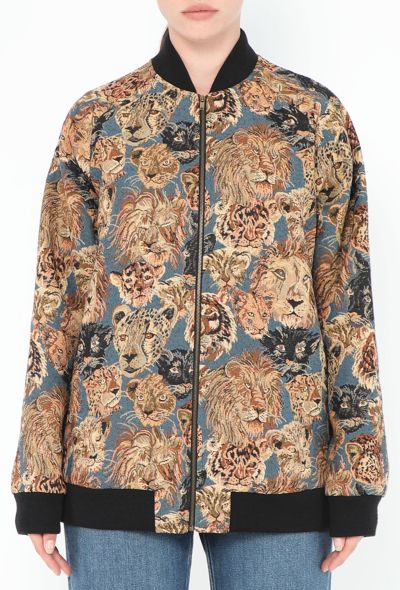 Saint Laurent S/S 2016 Tapestry Bomber Jacket - 1