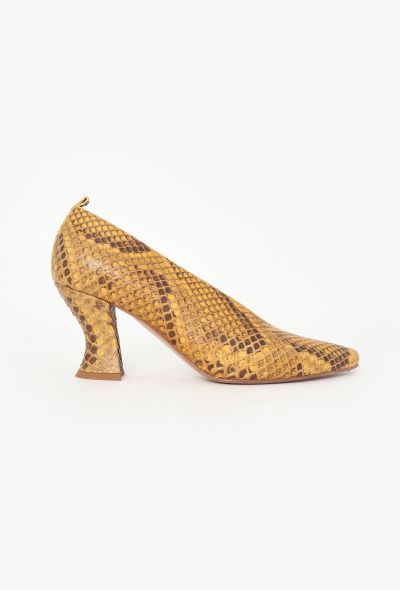 Bottega Veneta 2019 Almond Python Pumps - 1 Bottega Veneta 2019 Almond Python Pumps - 1