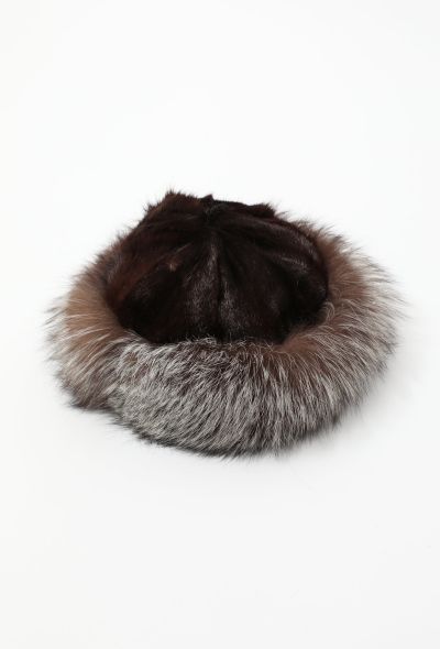 Exquisite Vintage Silver Fox Fur Chapka - 1