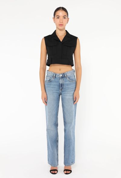 Balenciaga 2002 Cropped Wool Vest - 2