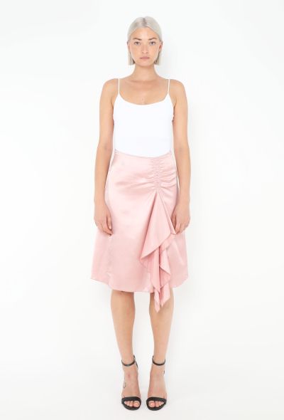 Gucci 2004 Ruched Charmeuse Skirt - 1 Gucci 2004 Ruched Charmeuse Skirt - 1