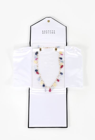 Barney's Gemstone Chainlink Necklace - 2