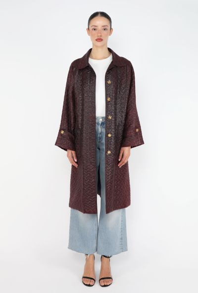 Céline Vintage Quilted Triomphe Coat - 1