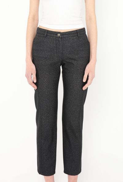 Chanel 2005 Iridescent 'CC' Button Jeans - 2 Chanel 2005 Iridescent 'CC' Button Jeans - 2
