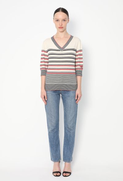 Chanel Striped 'CC' Knit Top - 2 Chanel Striped 'CC' Knit Top - 2
