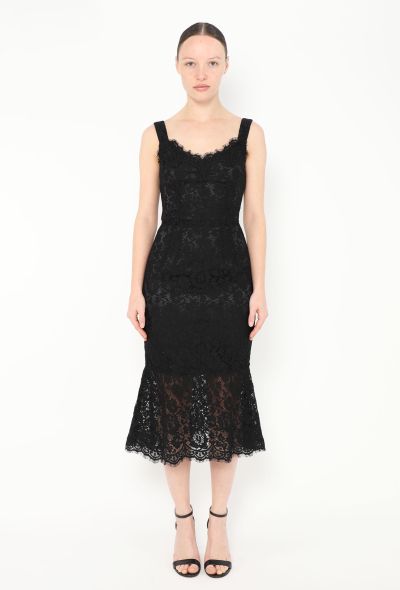 Dolce & Gabbana '90s Fluted Lace Dress - 2