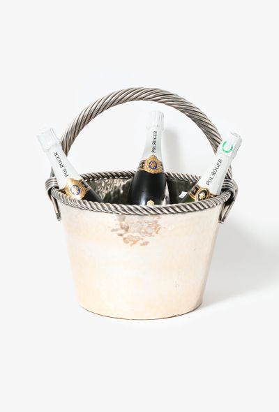                                         Silver Twisted Champagne Bucket-1