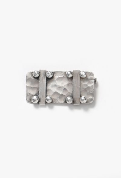 RARE 1930s J.Despres Hammered Brooch - 1 RARE 1930s J.Despres Hammered Brooch - 1