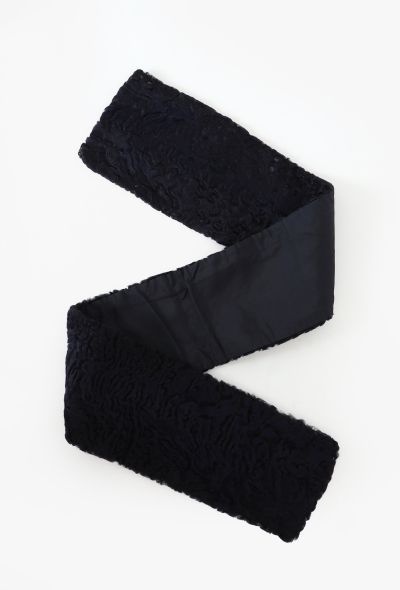 Prada 1999 Astrakhan Fur Scarf - 2