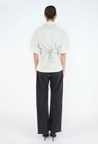 Céline F/W 2017 Belted Lambskin Shirt - 2