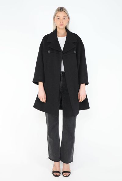 Balenciaga Felted Notched Oversized Coat - 2