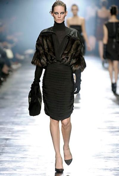 Lanvin F/W 2008 Tiered Pencil Skirt - 2