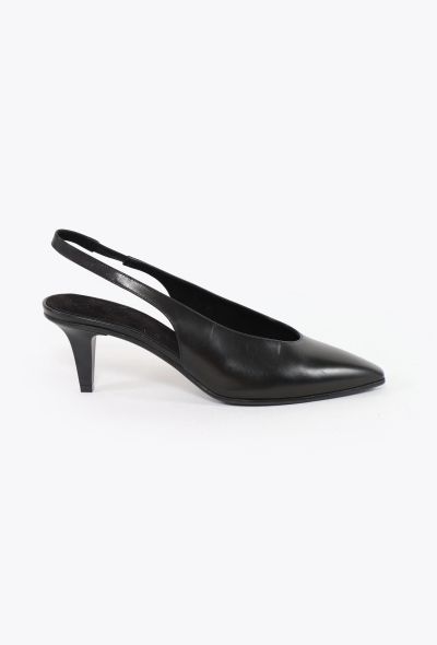 Loro Piana Classic Leather Slingbacks - 1