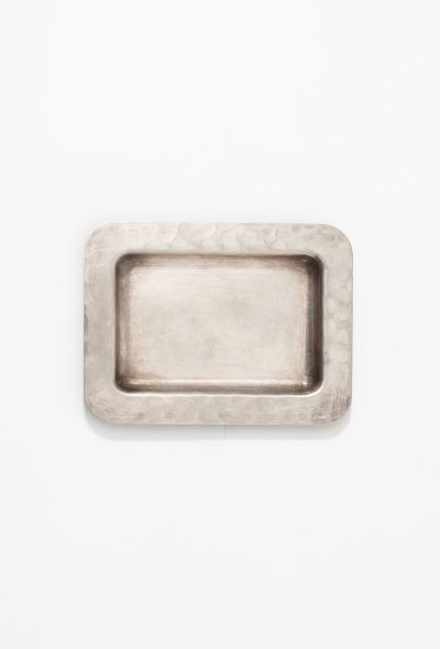Christian Dior 70s Hammered Silver Mini Tray - 1