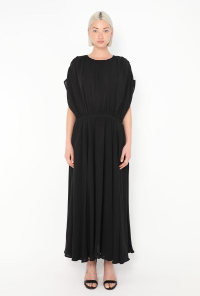 Valentino 2024 Pleated Silk Maxi Dress - 2 Valentino 2024 Pleated Silk Maxi Dress - 2