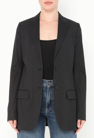 Helmut Lang '90s Tailored Cotton Blazer - 1 Helmut Lang '90s Tailored Cotton Blazer - 1