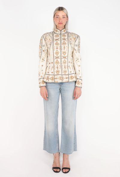 Hand-Embroidered Silk Jacket, 1990s - 2