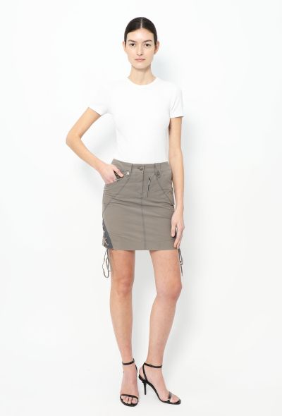 Christian Dior 2004 Lace-up Cargo Skirt - 1