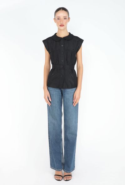 Chanel Early 2000s Belted  'CC' Blouse - 2