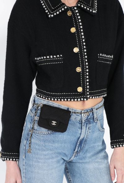 Chanel 2020 Classic Jersey Quilted Belt Bag - 1