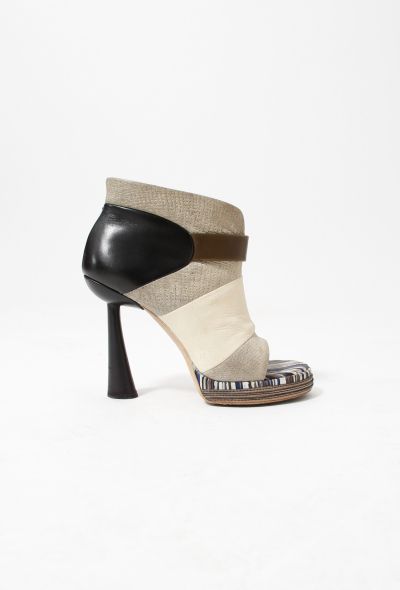                             S/S 2010 Leather Open-toe Boots - 1