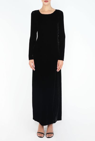 Emporio Armani '90s Velvet Sheath Dress - 2