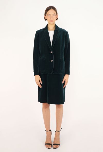 Céline Vintage Horsebit Velvet Ensemble - 2