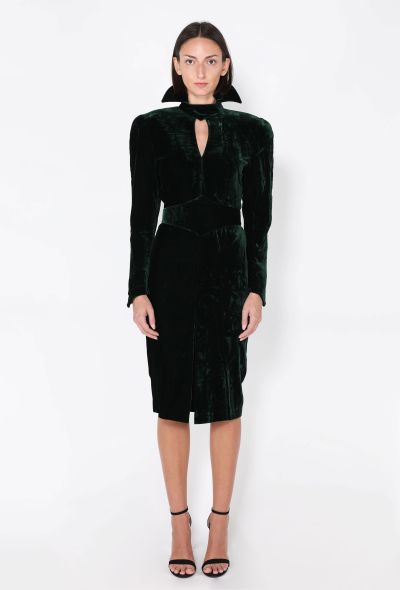 Thierry Mugler Velvet Dramatic Collar Dress, F/W 1986 - 1