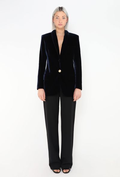 Balmain Midnight Velvet Tailored Blazer - 2