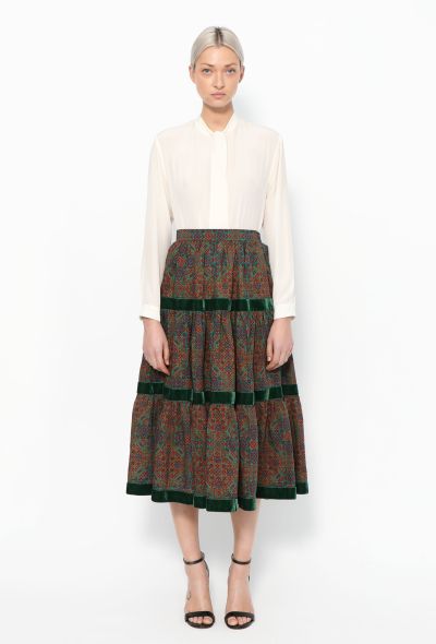                             Late '70s Printed Peasant Skirt - 1