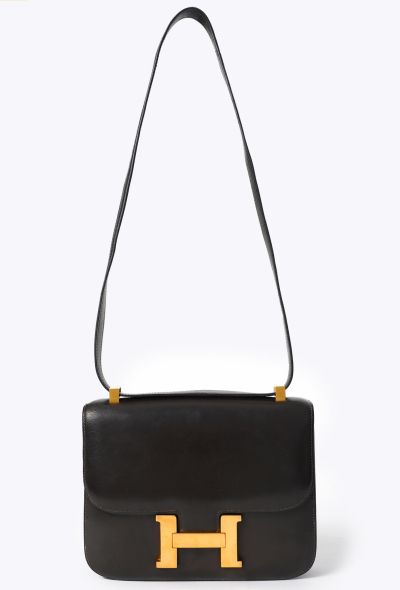 Hermès Vintage '70s Ébène Box Constance 23 - 2