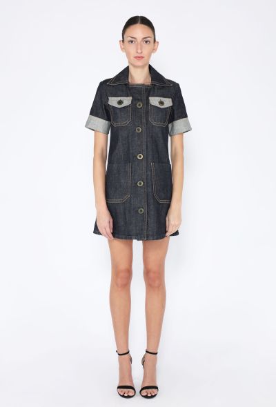 Chloé 2007 Denim Workwear Dress - 1