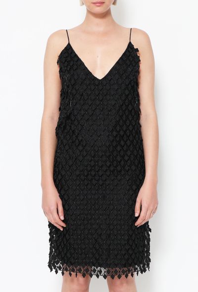 Balenciaga Diamond Organza Slip Dress - 2