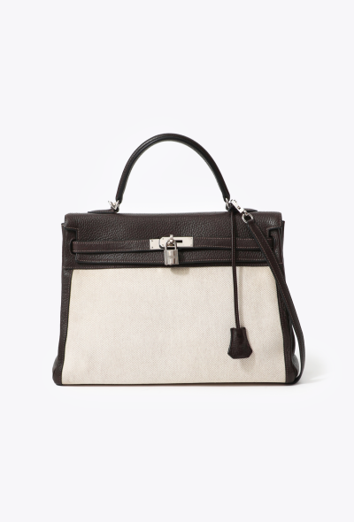 Hermès Clémence & Toile H Kelly Retourné 35 - 1