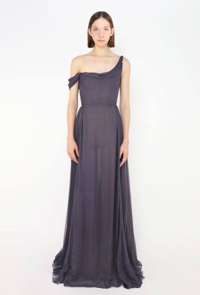 Dior 2025 Chiffon Plissé Bustier Gown - 1 Dior 2025 Chiffon Plissé Bustier Gown - 1