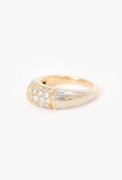 Van Cleef & Arpels 18k Yellow, White Gold & Diamond Philippine Ring - 2 Van Cleef & Arpels 18k Yellow, White Gold & Diamond Philippine Ring - 2