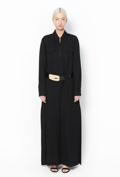 Gucci 2023 G-Buckle Belted Maxi Dress - 1