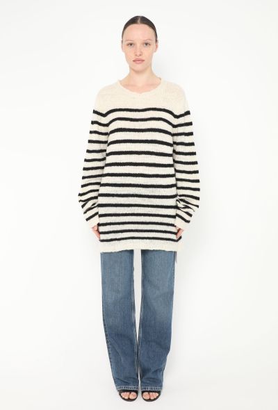 The Elder Statesman Cashmere Sweater White stripes - 2 The Elder Statesman Cashmere Sweater White stripes - 2