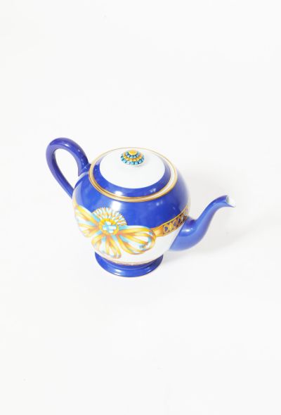                             Vintage 'Cocarde de Soie' Porcelain Teapot - 2