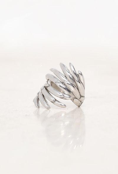 Vintage Fine Jewelry O.J. Perrin Silver Wing Ring - 1 Vintage Fine Jewelry O.J. Perrin Silver Wing Ring - 1